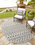 Seaside Lattice Collection Area Rug -  Pergola (Gray)