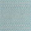 Garden Lattice Oasis Collection Area Rug -  Pergola (Aqua) Square Aqua Main