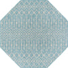 Garden Lattice Oasis Collection Area Rug -  Pergola (Aqua) Octagon Aqua Main