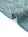 Garden Lattice Oasis Collection Area Rug -  Pergola (Aqua) Octagon Aqua  lifestyle 11