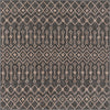 Garden Lattice Oasis Collection Area Rug -  Pergola (Charcoal Gray) Square Charcoal Gray Main