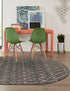 Seaside Lattice Collection Area Rug -  Pergola (Charcoal Gray)