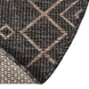 Garden Lattice Oasis Collection Area Rug -  Pergola (Charcoal Gray) Oval Charcoal Gray  lifestyle 6