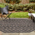 Seaside Lattice Collection Area Rug -  Pergola (Charcoal Gray)