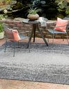 Urban Terrace Collection Area Rug -  Vanderbilt Square Charcoal Gray  lifestyle 0