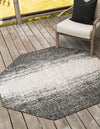 Urban Terrace Collection Area Rug -  Vanderbilt Octagon Charcoal Gray  lifestyle 0