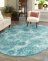 Riviera Elegance Collection Area Rug -  Monaco (Turquoise)