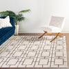 Hollywood Luxe Collection Area Rug -  Beverly (White Silver) Square White Silver  lifestyle 68