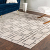 Hollywood Luxe Collection Area Rug -  Beverly (White Silver) Square White Silver  lifestyle 69