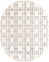 Hollywood Luxe Collection Area Rug -  Beverly (White Silver)