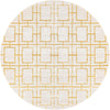 Hollywood Luxe Collection Area Rug -  Beverly (White Gold) Round White Gold  lifestyle 15