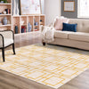 Hollywood Luxe Collection Area Rug -  Beverly (White Gold) Square White Gold  lifestyle 52