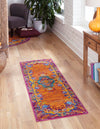 Caribbean Cove Collection Area Rug -  Nevis Runner Orange  lifestyle 38