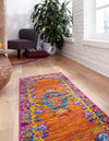 Caribbean Cove Collection Area Rug -  Nevis Runner Orange  lifestyle 44