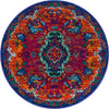 Caribbean Cove Collection Area Rug -  Nevis Round Fuchsia  lifestyle 33