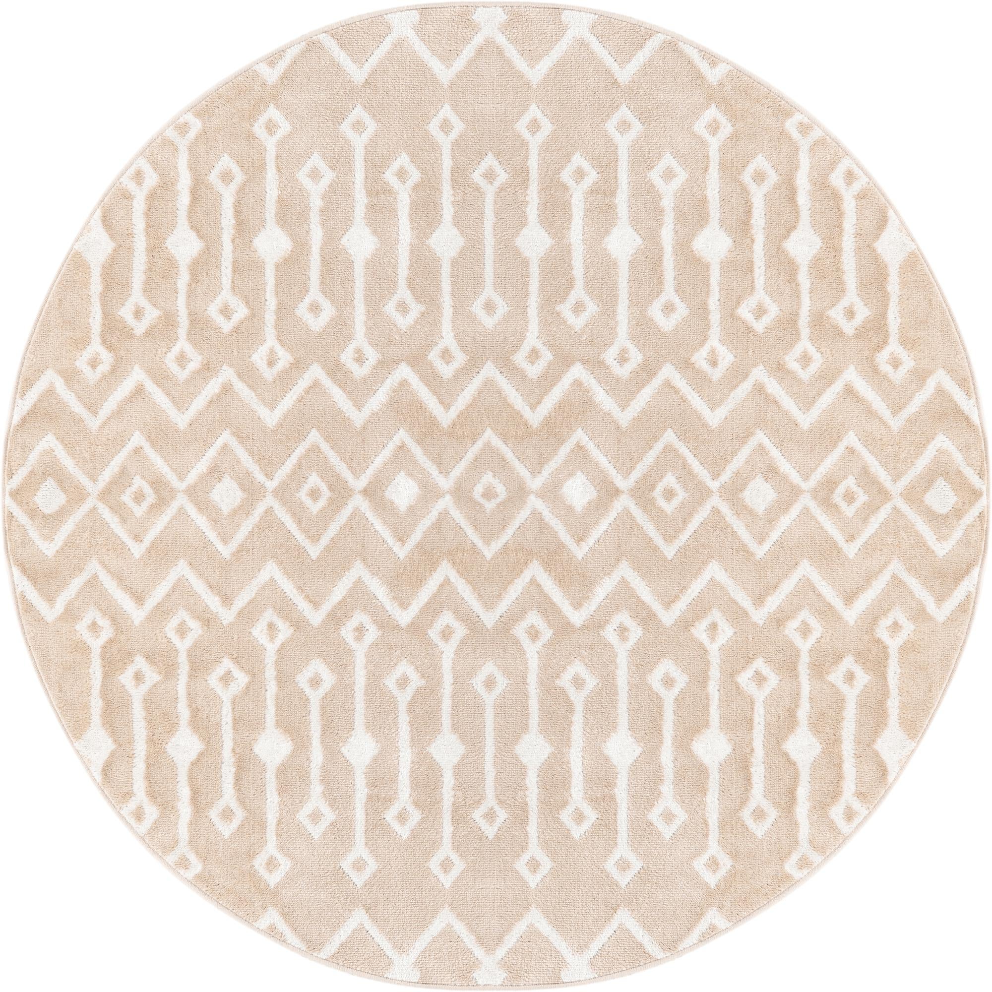 Marrakech Lattice Collection Area Rug - Essaouira (Sand)