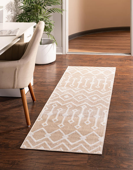 Marrakech Lattice Collection Area Rug - Essaouira (Sand)