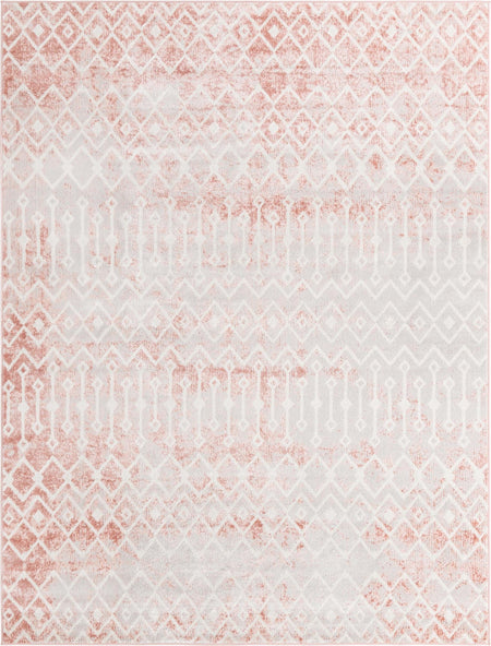 Marrakech Lattice Collection Area Rug - Essaouira (Dusty Rose)