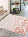 Marrakech Lattice Collection Area Rug - Essaouira (Dusty Rose) Square Dusty Rose  lifestyle 17