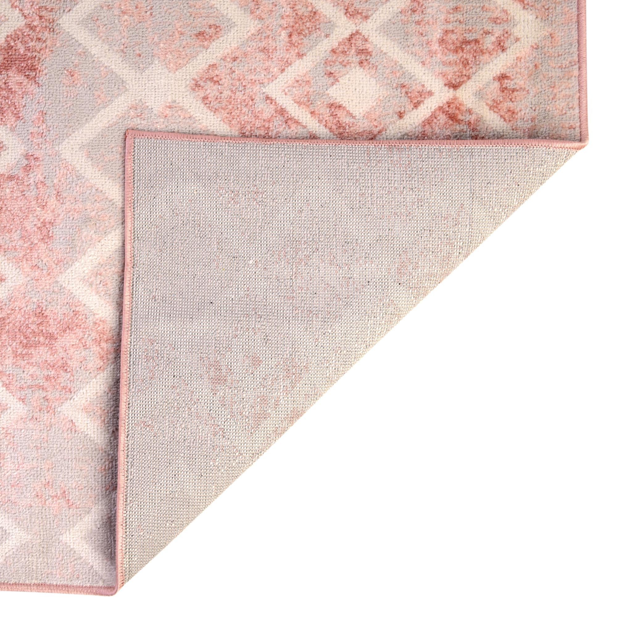 Marrakech Lattice Collection Area Rug - Essaouira (Dusty Rose)