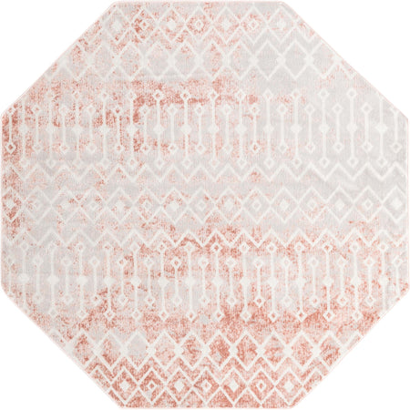 Marrakech Lattice Collection Area Rug - Essaouira (Dusty Rose)