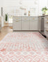 Marrakech Lattice Collection Area Rug - Essaouira (Dusty Rose)