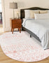 Marrakech Lattice Collection Area Rug - Essaouira (Dusty Rose)