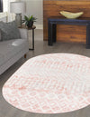 Marrakech Lattice Collection Area Rug - Essaouira (Dusty Rose) Oval Dusty Rose  lifestyle 38