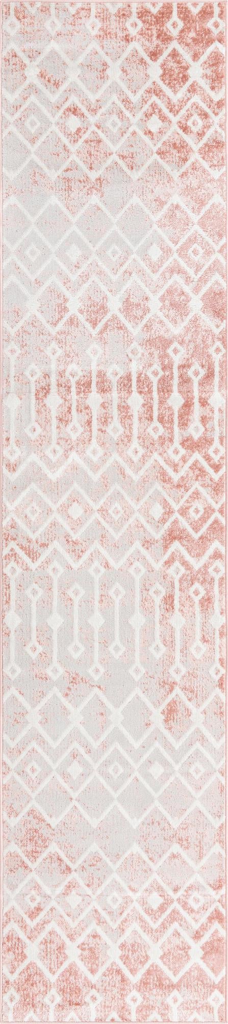 Marrakech Lattice Collection Area Rug - Essaouira (Dusty Rose) Runner Dusty Rose  lifestyle 15