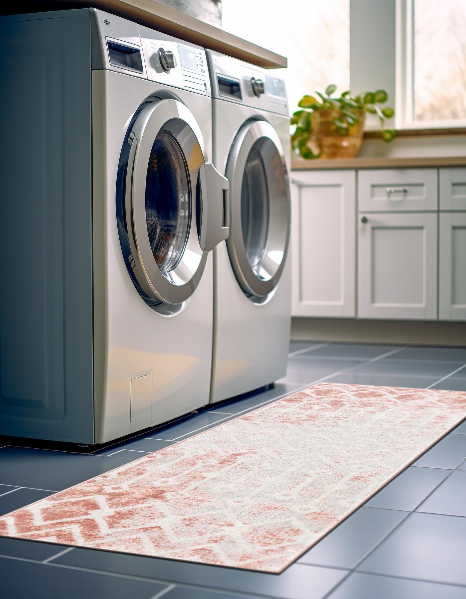 Marrakech Lattice Collection Area Rug - Essaouira (Dusty Rose)