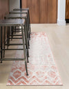 Marrakech Lattice Collection Area Rug - Essaouira (Dusty Rose) Runner Dusty Rose  lifestyle 28