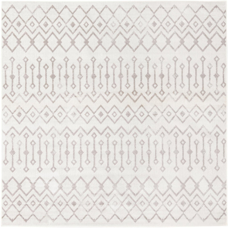 Marrakech Lattice Collection Area Rug - Essaouira (Pearl) Square Pearl  lifestyle 10