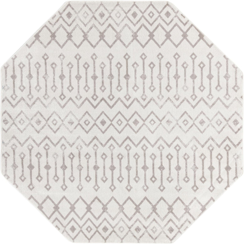 Marrakech Lattice Collection Area Rug - Essaouira (Pearl) Octagon Pearl  lifestyle 11