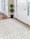 Marrakech Lattice Collection Area Rug - Essaouira (Pearl) Rectangle Pearl  lifestyle 4