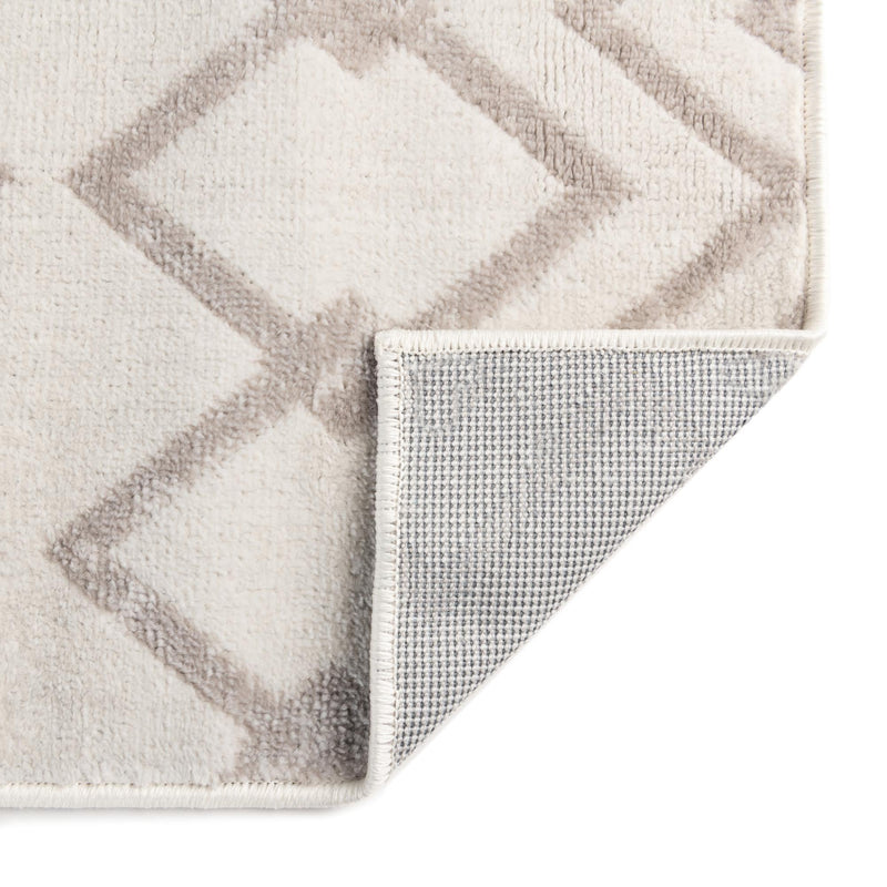 Marrakech Lattice Collection Area Rug - Essaouira (Pearl) Square Pearl  lifestyle 24