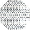 Marrakech Lattice Collection Area Rug - Essaouira (Coastal White) Octagon Coastal White  lifestyle 5