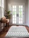 Marrakech Lattice Collection Area Rug - Essaouira (Coastal White) Rectangle Coastal White  lifestyle 4