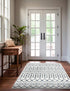 Marrakech Lattice Collection Area Rug - Essaouira (Coastal White)