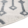 Marrakech Lattice Collection Area Rug - Essaouira (Coastal White) Oval Coastal White  lifestyle 36