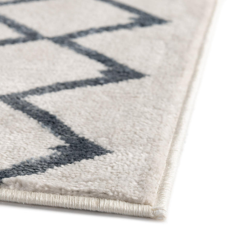 Marrakech Lattice Collection Area Rug - Essaouira (Coastal White) Square Coastal White  lifestyle 37