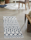 Marrakech Lattice Collection Area Rug - Essaouira (Coastal White) Runner Coastal White  lifestyle 12