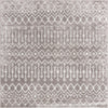 Marrakech Lattice Collection Area Rug - Essaouira (Stone Gray) Square Stone Gray  lifestyle 3