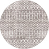 Marrakech Lattice Collection Area Rug - Essaouira (Stone Gray) Round Stone Gray  lifestyle 5