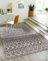 Marrakech Lattice Collection Area Rug - Essaouira (Stone Gray)