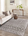 Marrakech Lattice Collection Area Rug - Essaouira (Stone Gray) Rectangle Stone Gray  lifestyle 3