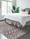 Marrakech Lattice Collection Area Rug - Essaouira (Stone Gray) Rectangle Stone Gray  lifestyle 7