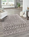 Marrakech Lattice Collection Area Rug - Essaouira (Stone Gray) Rectangle Stone Gray  lifestyle 8