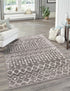 Marrakech Lattice Collection Area Rug - Essaouira (Stone Gray)