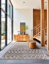 Marrakech Lattice Collection Area Rug - Essaouira (Stone Gray) Rectangle Stone Gray  lifestyle 9