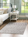 Marrakech Lattice Collection Area Rug - Essaouira (Stone Gray) Square Stone Gray  lifestyle 8